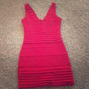 Smoke show red mini dress